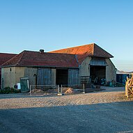 Scheune auf dem Humusland-Hof in der Nordpfalz
